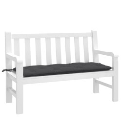 Coussin de banc de jardin anthracite mélangé 120x50x7 cm tissu