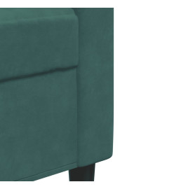 Fauteuil Vert foncé 60 cm Velours