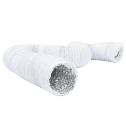 Conduit de ventilation aluminium et PVC 6 m Ø12,5 cm