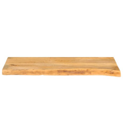 Dessus de table à bord vivant 90x40x2,5 cm bois massif manguier