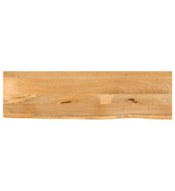 Dessus de table à bord vivant 110x30x3,8cm bois massif manguier