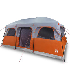 Tente de cabine familiale 9 personnes gris imperméable