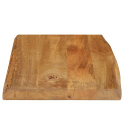 Dessus de table 50x40x2,5 cm bord vivant bois massif manguier