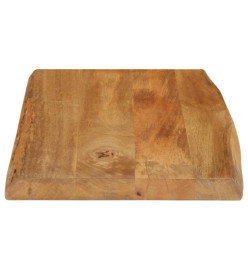 Dessus de table 70x40x2,5 cm bord vivant bois massif manguier