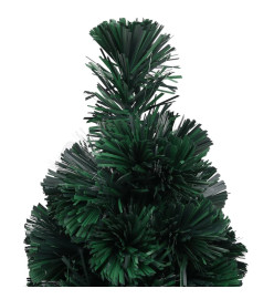 Arbre de Noël artificiel mince et support 64 cm fibre optique