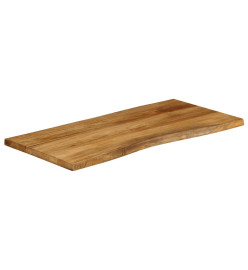 Dessus de table 100x60x2,5 cm bord vivant bois massif manguier