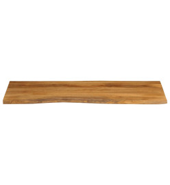 Dessus de table 140x60x3,8 cm bord vivant bois massif manguier