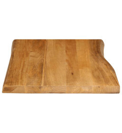 Dessus de table 70x60x3,8 cm bord vivant bois massif manguier