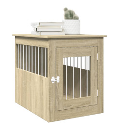 Meuble de cage pour chiens chêne sonoma 55x75x65 cm