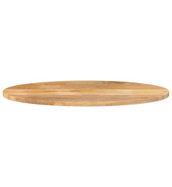 Dessus de table 110x50x2,5 cm ovale bois massif de manguier