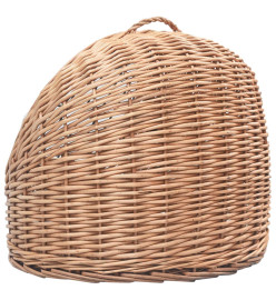 Cage de transport pour chats 45x35x35 cm Saule naturel