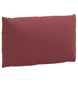 Coussins de palette lot de 2 rouge bordeaux mélangé tissu