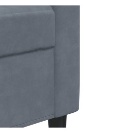 Fauteuil Gris foncé 60 cm Velours