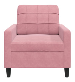 Fauteuil Rose 60 cm Velours