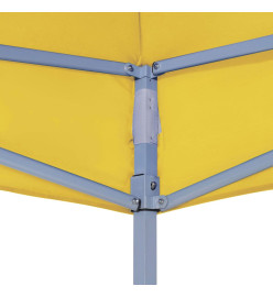 Toit de tente de réception 4x3 m Jaune 270 g/m²