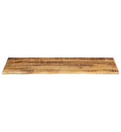 Dessus de table 140x60x2,5 cm bord vivant bois massif manguier