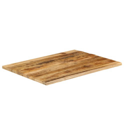 Dessus de table 90x80x2,5 cm bord vivant bois massif manguier