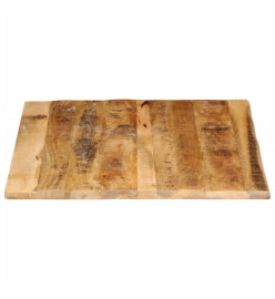 Dessus de table 90x80x2,5 cm bord vivant bois massif manguier