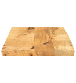 Dessus de table 60x20x3,8 cm bord vivant bois massif manguier