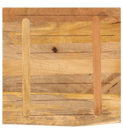 Dessus de table 40x40x2,5 cm bord vivant bois massif manguier