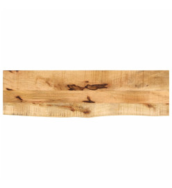 Dessus de table 110x40x2,5 cm bord vivant bois massif manguier