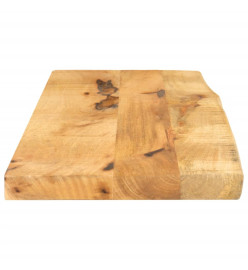 Dessus de table 90x20x2,5 cm bord vivant bois massif manguier