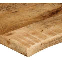 Dessus de table 80x60x2,5 cm bord vivant bois massif manguier