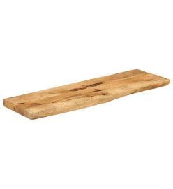 Dessus de table 100x40x3,8 cm bord vivant bois massif manguier