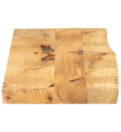 Dessus de table 100x40x3,8 cm bord vivant bois massif manguier