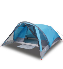 Tente de cabine familiale 6 personnes bleu imperméable