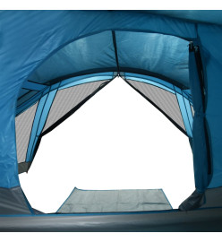 Tente de cabine familiale 6 personnes bleu imperméable