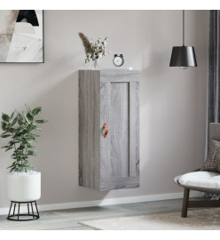 Armoire murale sonoma gris 34,5x34x90 cm bois d'ingénierie