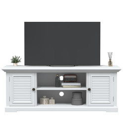 Meuble TV blanc 110x30x41 cm bois d'ingénierie