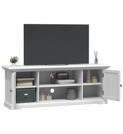 Meuble TV blanc 110x30x41 cm bois d'ingénierie