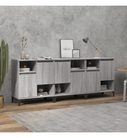 Buffets 3 pcs sonoma gris 60x35x70 cm bois d'ingénierie