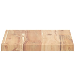 Dessus de table 60x20x2 cm rectangulaire bois massif d'acacia