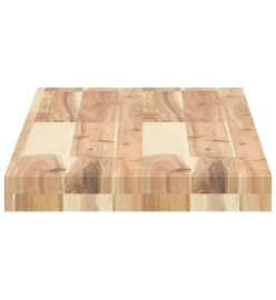 Dessus de table 80x30x4 cm rectangulaire bois massif d'acacia