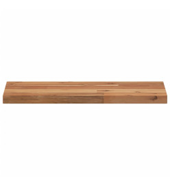 Dessus de table rectangulaire 60x20x2 cm bois massif d'acacia