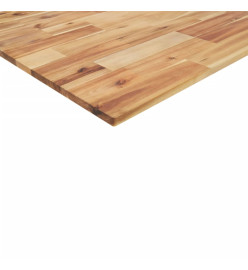 Dessus de table rectangulaire 80x20x2 cm bois massif d'acacia