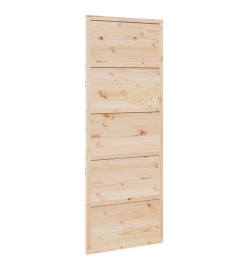 Porte de grange 80x208 cm bois massif de pin