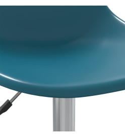 Chaise de bureau pivotante Turquoise PP