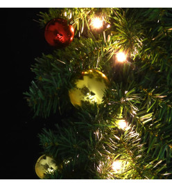 Guirlande de Noël décorée avec boules et lumières LED 20 m