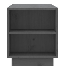 Meuble TV Gris 110x35x40,5 cm Bois de pin massif