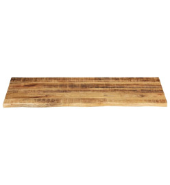 Dessus de table 120x60x2,5 cm bord vivant bois massif manguier