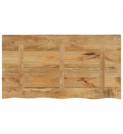 Dessus de table 120x60x2,5 cm bord vivant bois massif manguier