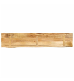 Dessus de table 160x30x3,8 cm bord vivant bois massif manguier