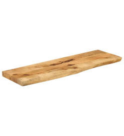 Dessus de table 110x40x3,8 cm bord vivant bois massif manguier