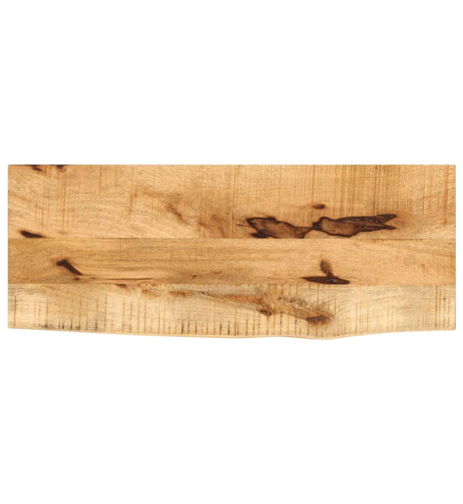 Dessus de table 70x30x3,8 cm bord vivant bois massif manguier