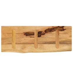 Dessus de table 90x40x3,8 cm bord vivant bois massif manguier