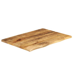 Dessus de table 90x60x3,8 cm bord vivant bois massif manguier